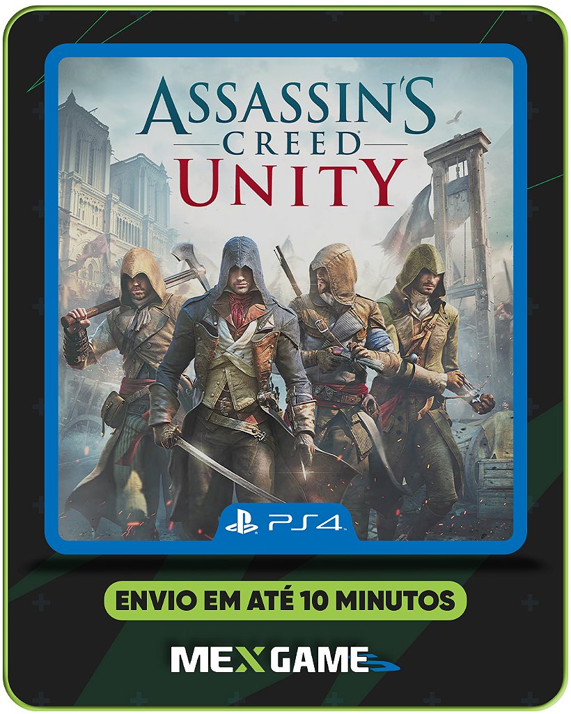 ASSASSINS CREED UNITY - PS4 - MÍDIA DIGITAL