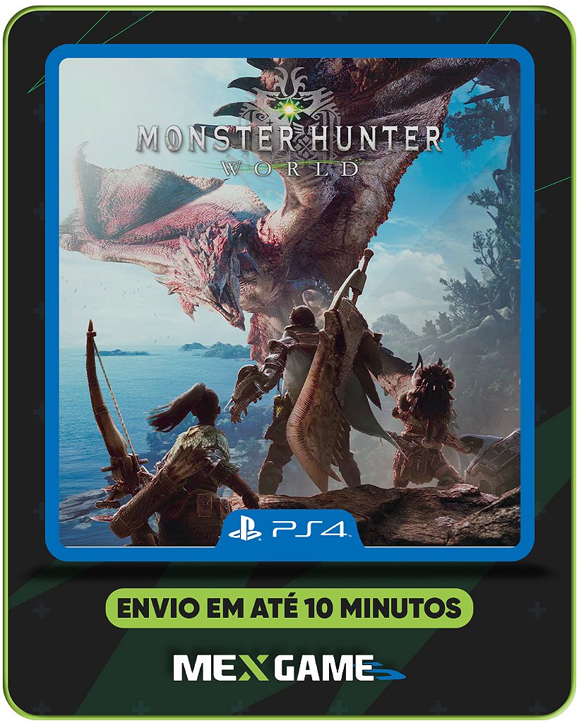 MONSTER HUNTER WORLD - PS4 - MÍDIA DIGITAL