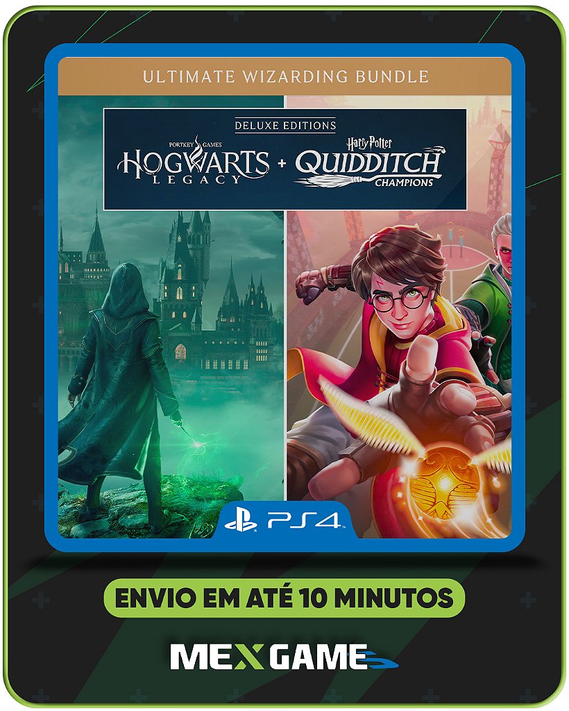 HOGWARTS LEGACY DELUXE + HARRY POTTER OS CAMPEÕES DO QUADRIBOL - PS4 - MÍDIA DIGITAL